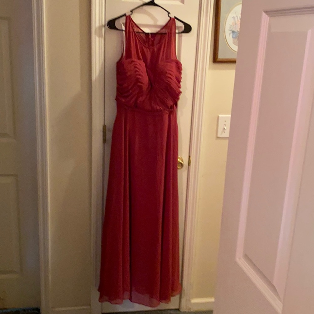 Azazie Sleeveless Mulberry Gown